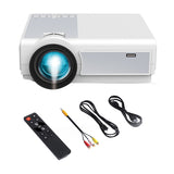 Retail 1080P Projector 12000LM Home Theater Video Projector With Wifi+BT For HD, USB, VGA, AV, IOS And Android Phone