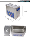 Digital Timer Ultrasonic Cleaner Bath PS-30A 6.5L 180W 40kHz 110/220V Engine Motor, Auto Parts, Commercial Component