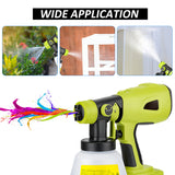 Cordless Handheld Electric Paint Sprayer with 1000ML Container - Replacement for RYOBI 20V Max Battery