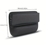 Polyurethane organizer leather for car hollow seats with reserved charging holes