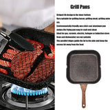 Grill Stove Tops, Nonstick Aluminum Induction Steak Bacon Frying Pan For Gas, Ceramic
