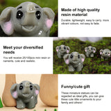 25/100Pcs Resin Miniature Kawaii Mini Cow Animals Micro Fairy Figurines Home Garden Decoration