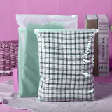 50pcs Packaging Clear Zipper Plastic Poly Bags Resealable Slider Closure Storage Bag Pouch for Organizer