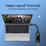 Ethernet LAN adapter with to RJ45 cable, 10/100Mbps cable for My Box Xiaomi, PC, Windows 10, USB 3.0 network card