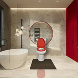 1pc Red V-shaped Red Replacement Toilet Cover, Quiet Close Features And Adjustable Hinge Toilet Seat Cover, Suitable For Various Toilets
