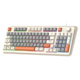 K82 USB Port 94 Keys Hot-Swap Gaming nical Keyboard RGB Light Luminous for Computer Desktop Laptop