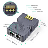 For PoE Injector 150W Dish Cable Adapter RJ45 Car DC Step UP Converter 12V to 48V for Stark V2 Outdoor