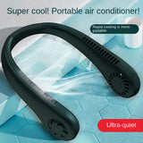 1pc USB Portable Neck Fans - Bladeless, Wearable, and Battery Powered Personal Fan for Comfortable and Convenient Cooling