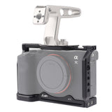 DSLR Camera Cage Camera Cage Kit Body Protection Expansion Stabilizer Rig Full DSLR Cage Handle Grip Rig for Sony A7C