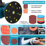 Cordless Wood Grinder 6 Speed Orbital Sander 150mm Brushless Motor Wa Polishing Grinding Sanding hine