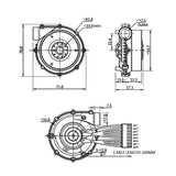 Speed Brushless Dc Centrifugal Micro High Negative Pressure Pneumatic Conveying Blower Fan