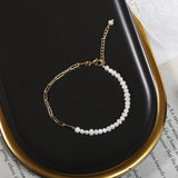 Natural Freshwater Pearl Stitching Bracelet Personality And Fashion
