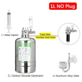 Aquarium Stainless Steel CO2 Reactor - 2L/1L DIY Kit for Tank Plants and Fish