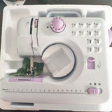 Household electric sewing machine, small, fully automatic, with super lock