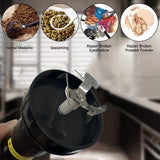 Flashlight Style Plastic Grass Grinder Type-C Charge Electric Mills Crank Spice Crusher for Grinding Tobacco Smoking Accessories