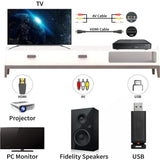 Woopker Mini HD DVD PlayerHDMI RCA Cable 1080p Built-in PAL/NTSC in All Areas, USB 2.0 Home CD Player Breakpoint Memory Hot Sale