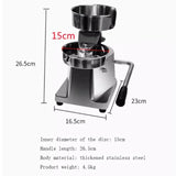 Manual patty Commercial burger hine Stainless steel Fast food restaurant pie press