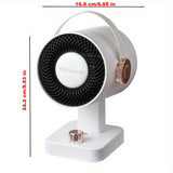 1pc, Electric Desktop Heater, Small Heater With Heating And Fan Modes, Household Mini Heating Fan Desktop Electric Heater Small Office Heater Cold And Warm Dual-use Heater For Home Office School Thanksgiving Halloween Christmas Wedding Birthday Gift