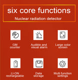 2 inch TFT Display Nuclear Detector Radiation Detection Device X β γ Rays Real Time Monitoring Radioactivity Tester