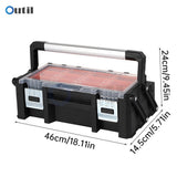 Portable Parts Case Hardware Screws Organizer Multi-grid Tool Screw Element Storage Compartment Box