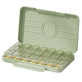 21/28Grid Portable 7 Days Week with Reminder Dispenser Three Meals A Day Medicine Storage and Packaging Box