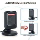 Barcode scanner all-round desktop automatic sensing data matrix supermarket usb barcode reader 1D 2D QR code