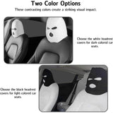 Universal Fun Car Cover 3Holes Full Set Halloween Christmas Seat Headrest Decorations Accessory