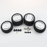 Wheel Tire Tyre With Hex Nut For Wltoys 104001 104002 1/10 RC Car Upgrades Parts Spare Accessories