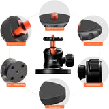 Magnet Camera Mount Ball Head for GoPro Hero 9 Black 8/7/6/5 Metal Car Magnetic Mount with 360 Rotation Ball Head for Car