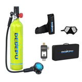 DEDEPU S5000 Oxygen Cyder Respirator Scuba Diving Tank 1L Equipment Snorkeg Hand Pump