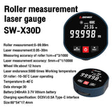X30A X30D ＆ Roll Dual Mode Distance Meter 0-99.999m Tape Measure Range Finder SNDWAY Roller Laser Rangefinder Home