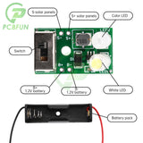1/5/10pcs 1.2V Lawn Lantern Controller Board Ni-MH Battery Road Lamp Circuit Module for Home Solar Landscape Light