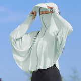 Sunscreen Clothing Summer IceSilk Long Sleeved Rash Guards Breathable Outdoor Fishing Running Sports Sunshine Protections Cloth