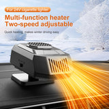 12/24V Dryer Auto Windshield Anti-Fog Fast Heating Defroster Deer Car Heater Fan for SUV/Truck/RV/Vehicles