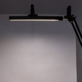 LED Desk Lamp 10 Levels Dimming Swing Arm Desk Lamp USB Push Button with Stable Cantilever Frame for Work for Games for Reading