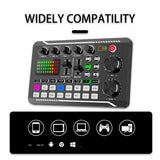 Suspension Kit Sound Card & Mic Bracket Set F998 Live Soundcard BM800 Microphone Pop Filter Boom Arm