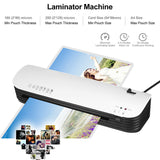 SL299 Laminator Machine Set - A4 Hot and Cold Lamination, 2 Roller System with 20 Laminating Pouches, Paper Cutter, Corner Rounder