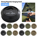 1/2/3Pcs Strong Magnetic Camping Hoo Portable Hanging Hook Multipurpose Tent Expandable Hanger Outdoor Tools