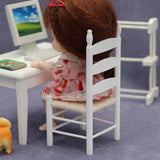 1:12 Scale Dollhouse Furniture Miniature Chair Model Accessories Toy Home Decoration Sitting Room Scene