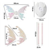 Princess Elf Fairy Wing Butterfly Wings Bellydance Carnival LED Costumes Christmas Shows Toy Gift for