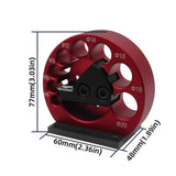 Dowel Maker Jig Kit Aluminum Alloy Square Wood Bar Round Auxiliary Tool Carbide Blade 8 Different Diameter Turning Holes