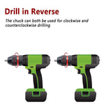 1.5-13Mm Keyless Drill Chuck 1/2Inch-20UNF with SDS-Plus 1/4Inch Hex Shank 1/2Inch Socket Square Wrench Adapter