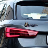 3D Dogs Stylish Emblems And Badges Acrylic Funny Automotive Badge Sticker For Car Dog Lover