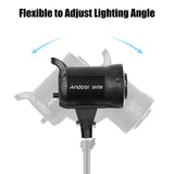Andoer 60/80/100W LED Studio 5500K Dimmable Bowens Mount Continuous Light for Video Recording Portrait Photography