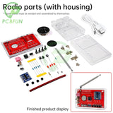 FM Radio Electronic Kit Adjustable Frequency 150Hz-20KHz Digital Display DIY Soldering Project Practice Solder