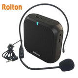 Rolton K400 Voice Amplifier Megaphone Booster 4 Colors Portable Wired Mini Audio Speaker FM Radio MP3 Teacher Training