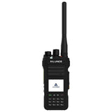 HA1G black GMRS walkie talkie [Type-C charging cable+landline charger/IP67]