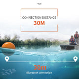 Erchang F68 Wireless Fish Finder Depth Echo Sounder Dual Frequency Sonar Alarm Transducer Fishfinder IOS&Android With GPS