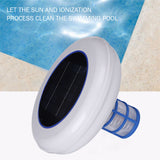 Solar-Powered Copper Ionizer Swimming Pool Water Purifier - Kills Algae