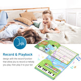 Bigfun 20-key Piano Electronic Music Book Built-in Keyboard with Instruments 10 Songs for Kids 3 & Up